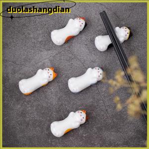 [Duola] น่ารักเซรามิคญี่ปุ่นรวยแมว Lucky groceries งานฝีมือลูกแมวเซรามิคตะเกียบชั้นวางครัวเรือนเครื่องประดับลูกแมว