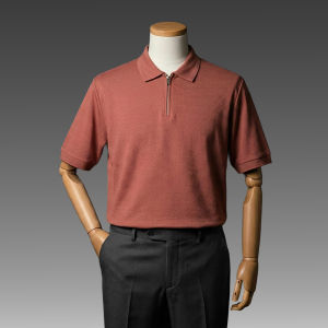 JB Biluxe Half Zip Polo Shirt Rossore - Kaos Kemeja Polo Sleting