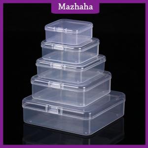 Mazhaha New Transparent Plastic Storage Box Photocards Small Card Storage Box Desk Organizer Box Classification Box Stationery