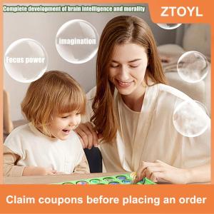 【ZTOYL】 1 bộ tư duy logic nhận thức Bộ nhớ học tập động vật phù hợp với cờ vua trẻ em Đồ chơi động vật lật cờ vua chiến lược cổ điển trò chơi bảng