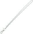 Lanyards for ID Badges Silver Chain Lanyard for Keys Stainless Steel Necklace ID Card Badge Holder. 