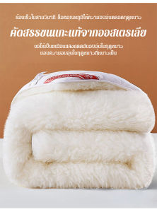 เบาะนั่งบ้านที่มีที่นอนอุ่นหนาขึ้นอยู่ในที่นอนในฤดูหนาว