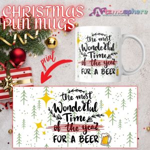 Christmas Pun Ceramic Frosted Magic Mugs funny punny mugs customizable 2025 Edition