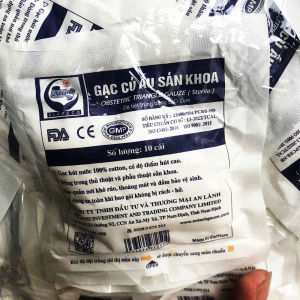 Gạc y tế củ ấu An Lành - Gạc củ ấu sản khoa An Lành 50 gói /1 bịch