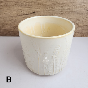 The Leaferie Saffron plant pots. flowerpot . flowerpots . flower pot . planter . planters . Ceramic . Plants