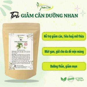 Trà Giảm cân dưỡng nhan Thiên Cát hỗ trợ giảm mỡ bụng mỡ bắp tay và đùi sau sinh săn chắc voc dáng