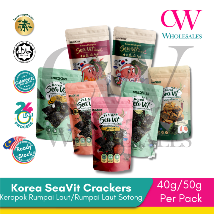 Seavit Crunchy Korea Seaweed Snack – Octopus Flavour by Snackiss ...