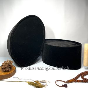 PROMO!!!! Peci Songkok Hitam Polos Non Ac Tinggi 9