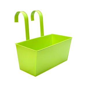 MINUTE Sắt Chậu trồng cây ngoài trời Chống gỉ Chịu được thời tiết khắc nghiệt Hộp cửa sổ gắn tường Thùng đựng hàng rào Chậu cây phong cách Boho hiện đại