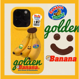 🍌ส่งจากไท🍌กล้วย banana ต้นฉบับ เคสไอโฟน 15 pro max เคส for iPhone 15Pro 14Pro max 13 12 11 pro max case สีเหลือง วัสดุที่ย่อยสลายได้