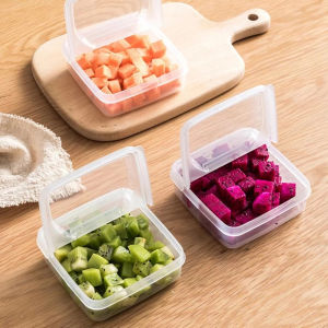 2pcs/set 250ml Butter Cheese Storage Box Portable Refrigerator Fruit Vegetable Fresh-keeping Organizer Box Transparent Cheese ContainerERIP