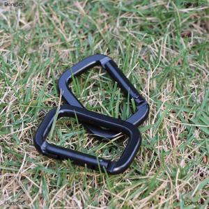[COD] Donglon ห่วงคาราไบเนอร์ห่วงสี่เหลี่ยม1ชิ้นคาราบิเนอร์สปริงตะขอหนีบพวงกุญแจกระเป๋าเป้สะพายหลังกลางแจ้งจี้อุปกรณ์ตั้งแคมป์