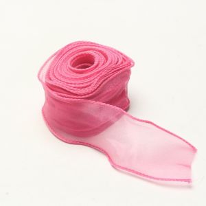 OUTMODED INTERSECT77OU5 40mm 10 yards Roll of Satin Ribbon Mesh Fabric Flower Bouquet Wrapping Korean Ribbons Birthday Gifts Flower Pattern Organza Ribbon