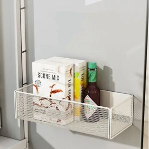 A LAU Multifunctional Refrigerator ic Shelf No-Punch Metal Refrigerator Rack Household Holder Durable Kitchen Storage Shelves Home
