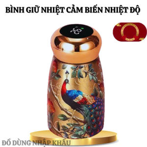 Bình giữ nhiệt Inox 316 cảm biến nhệt độ thông minh phong cách Trung Hoa -giữ nhiệt đến 10h