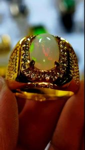 Cincin Akik Natural Kalimaya Susu Kembang Jarong Super Qualty