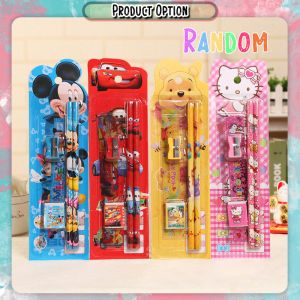 [iRojak] 5in1 Stationery Set For Kids Gift Childrens Day Kids Goodie Birthday 铅笔套装 儿童节礼物 Set Alat Tulis - BT251