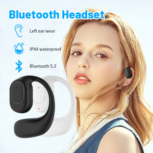 Single Ear Headphones Wireless Bluetooth Headset Noise Reduction Hanging Ear Earbuds Sports Earphone