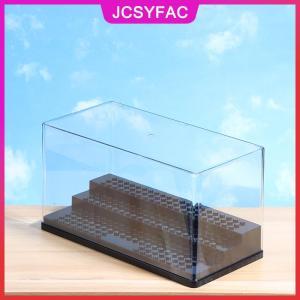 JCSYFAC 2 1pcs Acrylic Minifigures hiển thị trường hợp Stackable và chống bụi xây dựng khối hộp hiển thị cho hành động hình đồ chơi lưu trữ