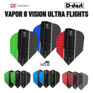 TARGET DARTS FLIGHT-【 3Pcs/Pack】VAPOR 8 VISION ULTRA Dart Flights