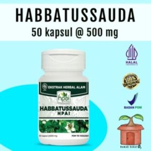 Kapsul Habbatussauda Nigella Sativa Daya Tahan Tubuh Stamina HNI HPAI