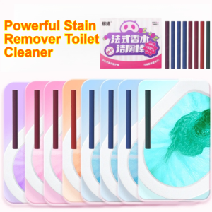 Toilet Bowl Cleaner Stick Removes Limescale Stubborn Stains Continuous Deodorizing Action No-Scrub Formula