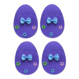 Gói của 4 Easter trứng dao kéo chủ sở hữu đẹp Easter trứng Pattern Flatware túi cho sự kiện kỳ nghỉ đáng nhớ