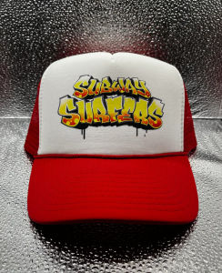 Subway Surfer trucker cap: retro gamer cap urban cap snapback cap for men and women mobile gaming aesthetic