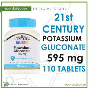 21st Century Potassium Gluconate 595 mg 110 Tablets
