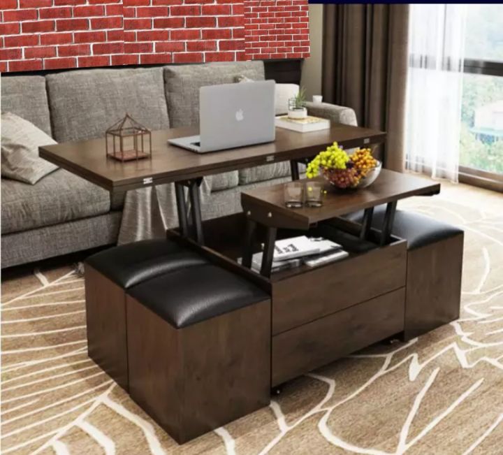 Expandable Center Table, Smart Table, Coffee Table convertible to ...