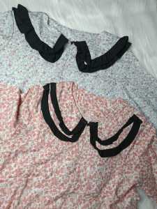 LESTARIJAYA Gamis Wanita Muslim Rayon Viscose Motif Bunga Adem Busui Rempel dan Mayung