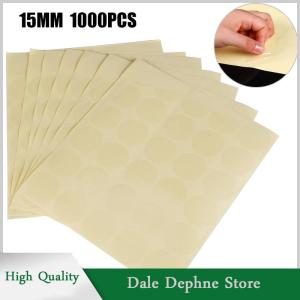 [Dale Dephne] ฉลากปิดผนึกพีวีซีวงกลมฉลากกลมใสขนาด15มม. 1000