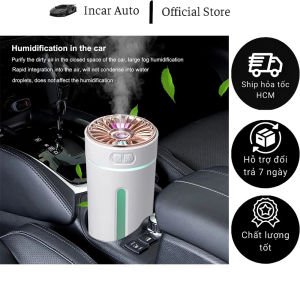 Máy Tạo Ẩm Siêu Âm Cầm Tay 300ml Làm Tươi Không Khí Cho Xe Hơi Tạo Sương Mù Khuếch Tán Hương Thơm Với Đèn LED Nhiều Màu