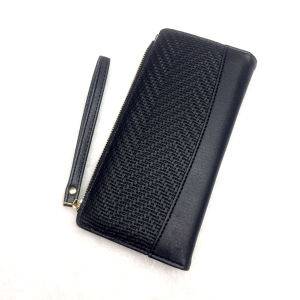 2025 new woven wallet women Korean version multi-card holder long wallet women