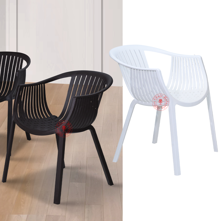 Designer Chair Cafe Chair Balcony Chair/ Plastic Chair Garden Chair  Stools Kerusi Plastik Kerusi Kafe Lazada
