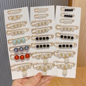 12/14pcs Fashion Anti-glare Buckle Brooch Fixed Clothes Waistband Pins Waist Buckle Brooch Pin Clothes Accessories