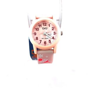 Q&Q V22A-001VY* Kids Pink Theme Quartz Watch