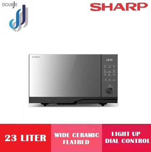 SHARP 23L R2321FGK MECHANICAL DIAL FLATBED MICROWAVE OVEN | Lazada