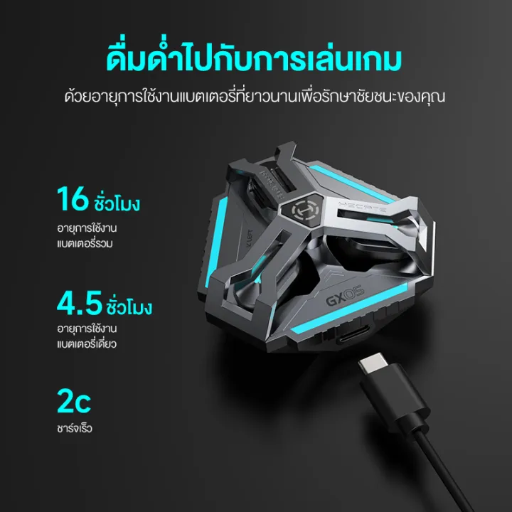 Edifier HECATE GX05 หูฟังเกมมิ่งไร้สาย 2.4G Bluetooth 5.3 ความหน่วงต่ำพิเศษ รองรับเสียงความละเอียดสูง พร้อมการเชื่อมต่อแบบ Dual