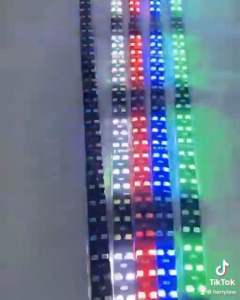 LAMPU LED STRIP RUNNING FLEXIBEL 54LED 30CM WATERPROOF 12-24V MOTOR MOBIL