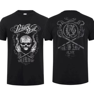 [Local Stock] HBESTY  Summer New Fashion Mens T Shirt Double-sided Vice Grip Black By Parkway Drive Oversized Graphic Youth Cloth Streetwear Tee