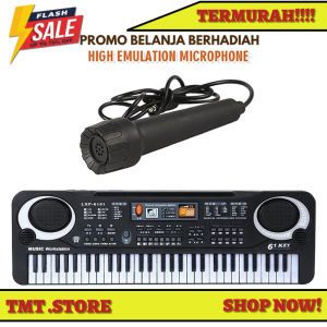Piano Musik Anak Keyboard Piano Mainan Anak elektronik Edukasi Alat Musik Anak 61 Keys Bisa Charger