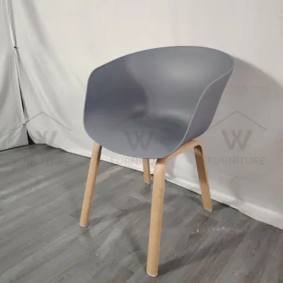 Wfurniture Nordic PP Plastic curved eames Chair kerusi makan Home back dining chair Office 餐椅