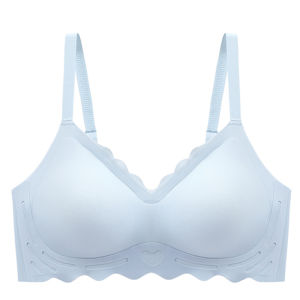 DACHAO Bees Lingerie Thailand Latex Bra Women Bra Push Up Breatheable Ice Silk Seamless Wireless Comfortable Thin Strap Adjustable Strap Triple Back Hook