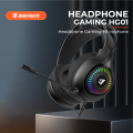 JERTECH Headphone Gaming HG01 Microphone Kabel Noise Cancelling RGB Light. 