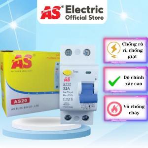 Aptomat RCCB Chống Giật Chống Rò CB ASE AS20 2P 20A 32A 40A 50A 63A 30mA 220V