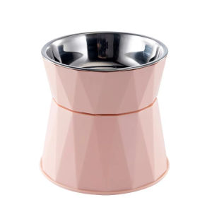 Stainless Steel Raised Cat Dog Feeder Bowl - Spine-Saving Elevated Pet Food Watering Dish