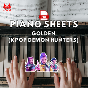 [PDF] Golden from KPop Demon Hunters PIano Notes Music Sheets - Learning Piano