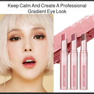 💕Lazy Eyeshadow Stick💕 Gradient Two-Color Lazy Eyeshadow Stick Two-Color Eyeshadow Pen Pearlescent Fine Shimmer Waterproof and Not Easy to Smudge