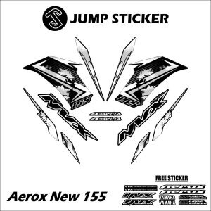 stiker striping aerox conected -new grafis variasi 01